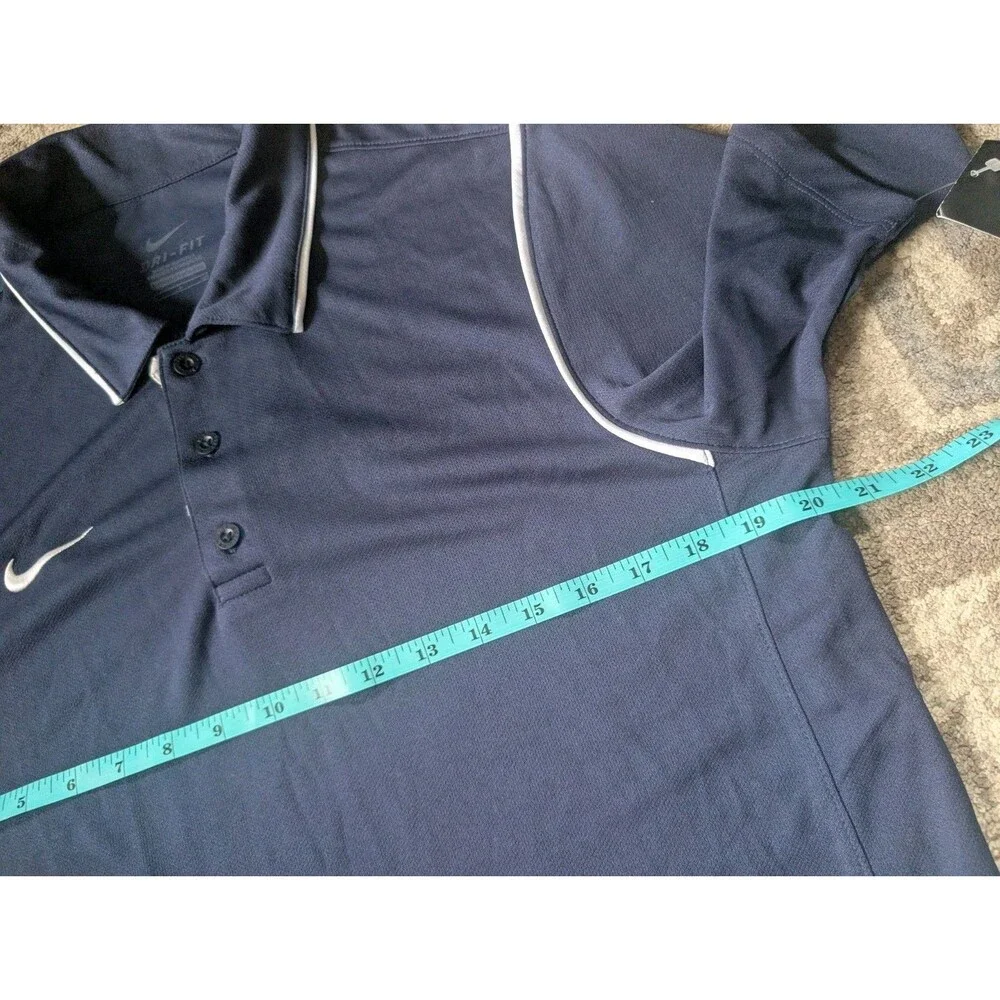 Nike Dri-FIT Polo Shirt Men’s Small Navy Short Sleeve Golf Casual Lightweight